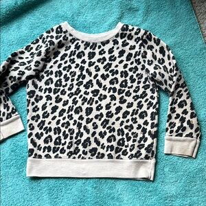Garanimals Black and Cream Leopard Print Kids Sweatshirt